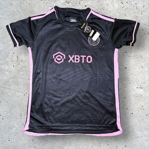 Inter Miami Messi #10 Pink Black Away Soccer Jersey Youth US L NWT Tags XBTQO